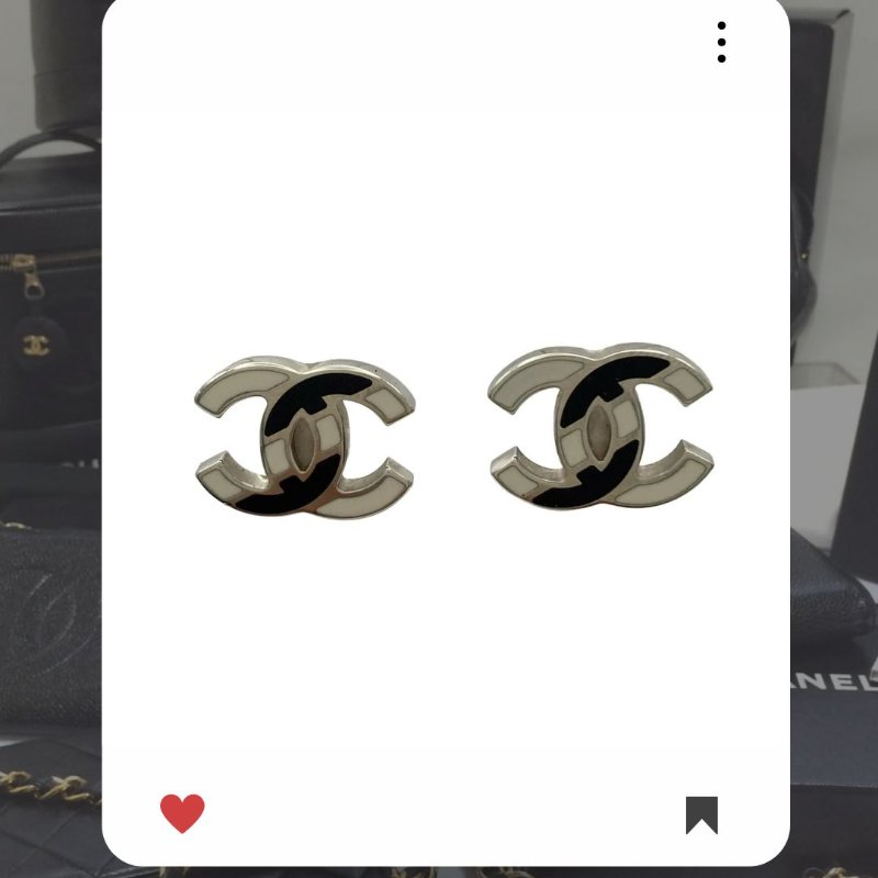 🛍️🎁 雙12🔥 12月新品上架 聖誕節🎄💖 新款 香奈兒 Chanel 海軍藍銀白耳環 🔥 香奈兒熱賣款 香奈兒經典款 耳環 CHANEL EARRING-0