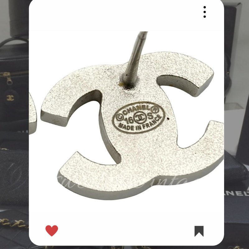 🛍️🎁 雙12🔥 12月新品上架 聖誕節🎄💖 新款 香奈兒 Chanel 海軍藍銀白耳環 🔥 香奈兒熱賣款 香奈兒經典款 耳環 CHANEL EARRING-5