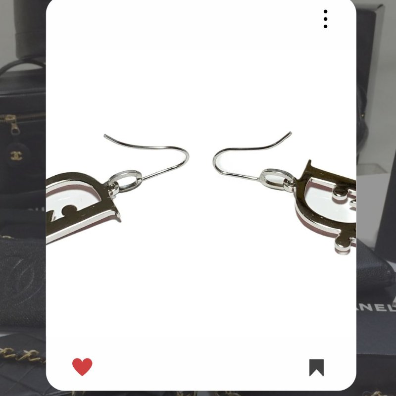 🛍️🎁 雙12🔥 12月新品上架 聖誕節🎄💖 新款  Christian Dior 粉紅色銀色耳環 熱賣款 🔥Christian Dior熱賣款 DIOR 經典款 耳環 Christian Dior EARRING-7