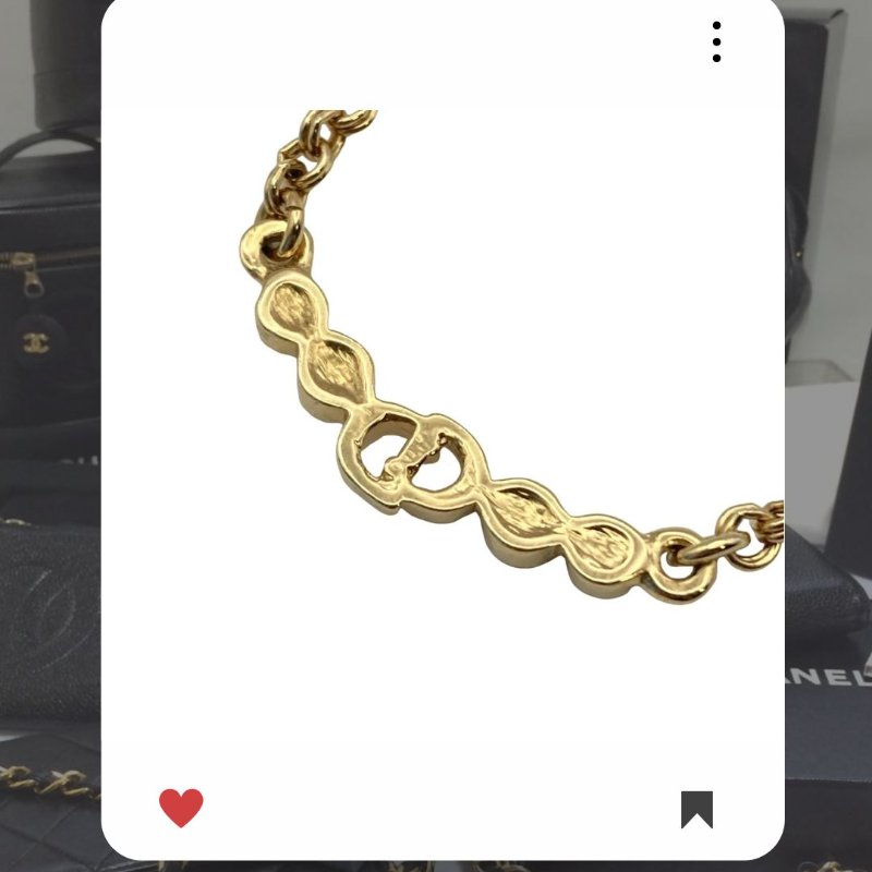 🛍️🎁 雙12🔥 12月新品上架 聖誕節🎄💖 美品 新款 Christian Dior CD 金色頸鏈 🔥Christian Dior熱賣款 DIOR 經典款 頸鏈 Christian Dior Necklace-2