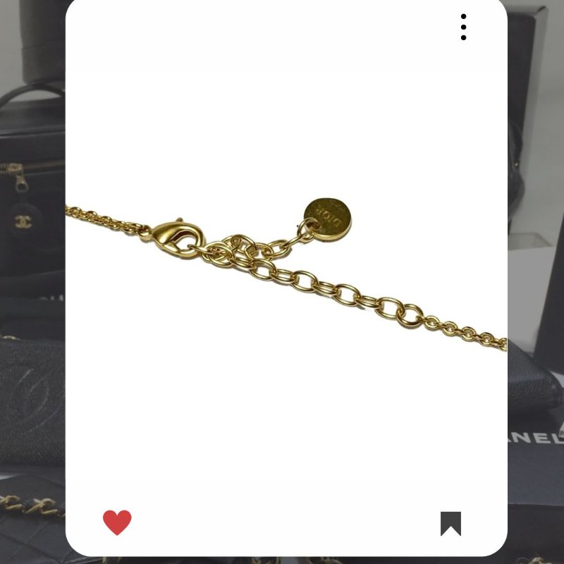 🛍️🎁 雙12🔥 12月新品上架 聖誕節🎄💖 美品 新款 Christian Dior CD 金色頸鏈 🔥Christian Dior熱賣款 DIOR 經典款 頸鏈 Christian Dior Necklace-2