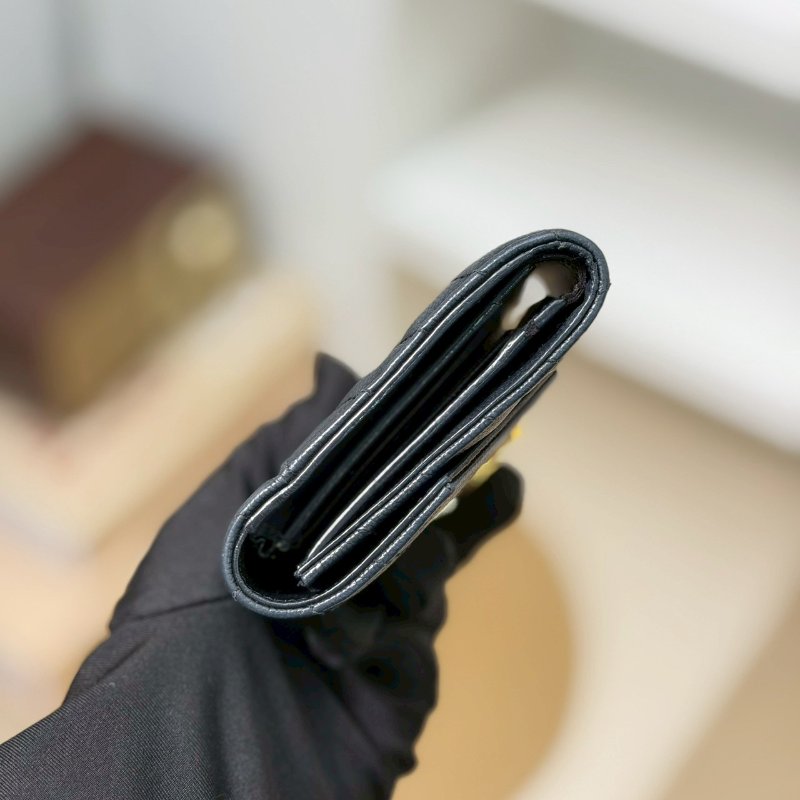 🏷YSL 聖羅蘭．Monogram 魚子醬 三折短夾-3