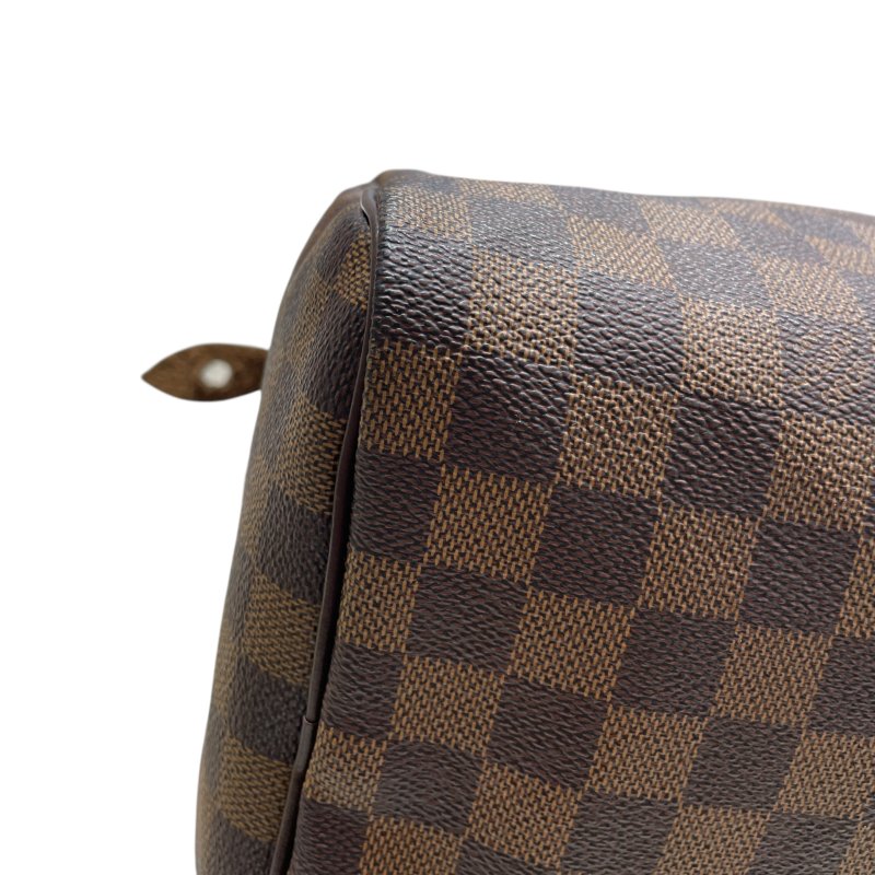 LOUIS VUITTON 路易威登 N41531 SPEEDY 30 波士頓包 棋盤格 棕色 金釦-5