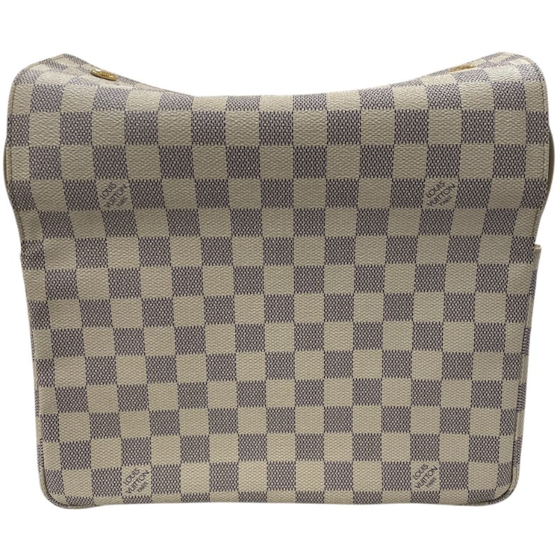 LOUIS VUITTON 路易威登 N51189 NAVIGLIO 側背包 PVC帆布 棋盤格 白色 金釦-2