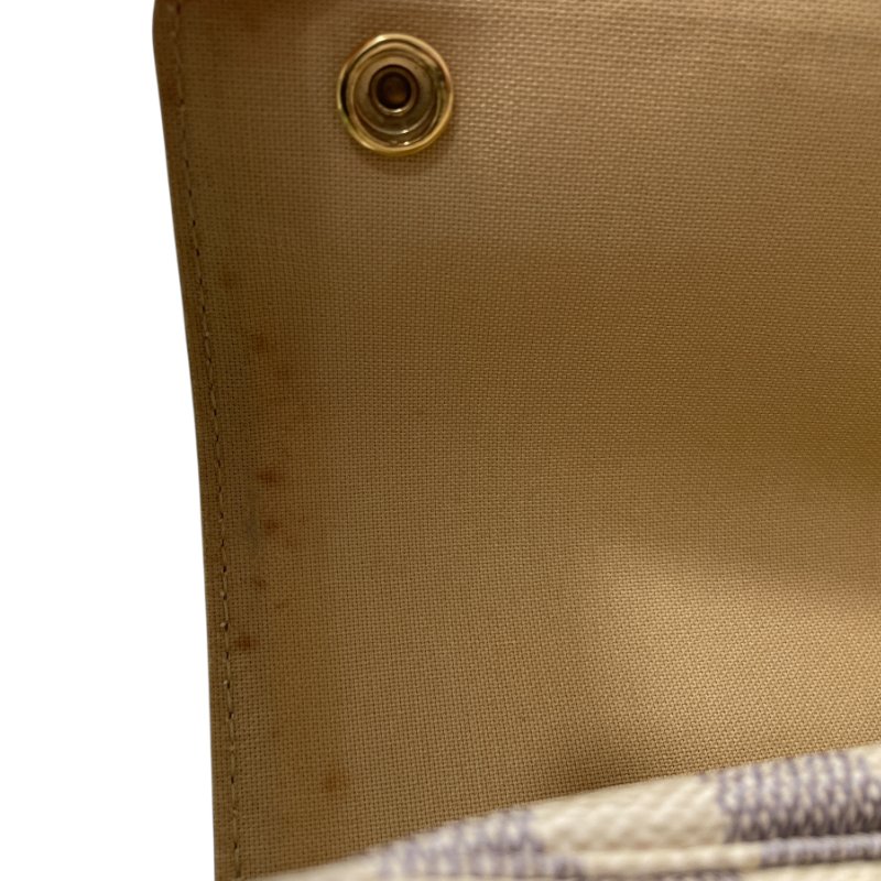 LOUIS VUITTON 路易威登 N51189 NAVIGLIO 側背包 PVC帆布 棋盤格 白色 金釦-11