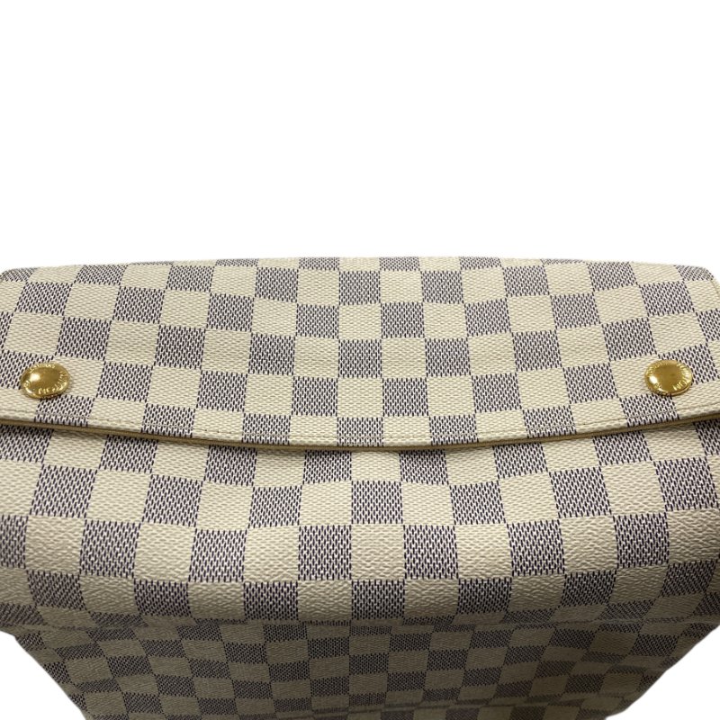 LOUIS VUITTON 路易威登 N51189 NAVIGLIO 側背包 PVC帆布 棋盤格 白色 金釦-12