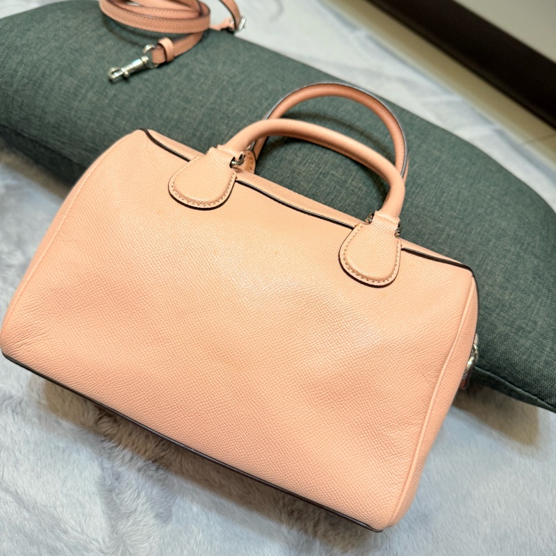 coach 25公分 波士頓包 粉色-9