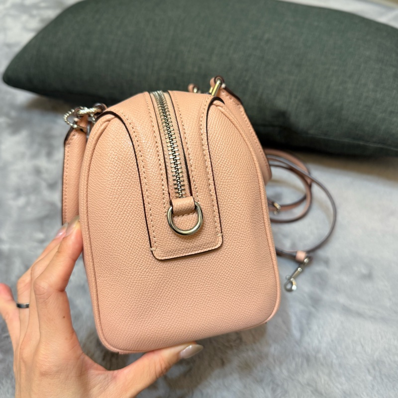 coach 25公分 波士頓包 粉色-14