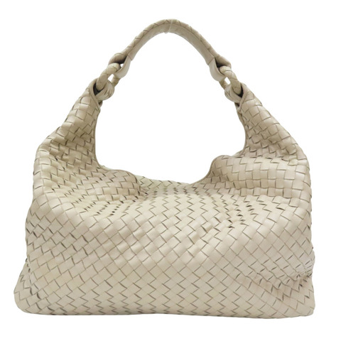 米白色 羊皮編織 手提包【BOTTEGA VENETA BV 寶緹嘉】