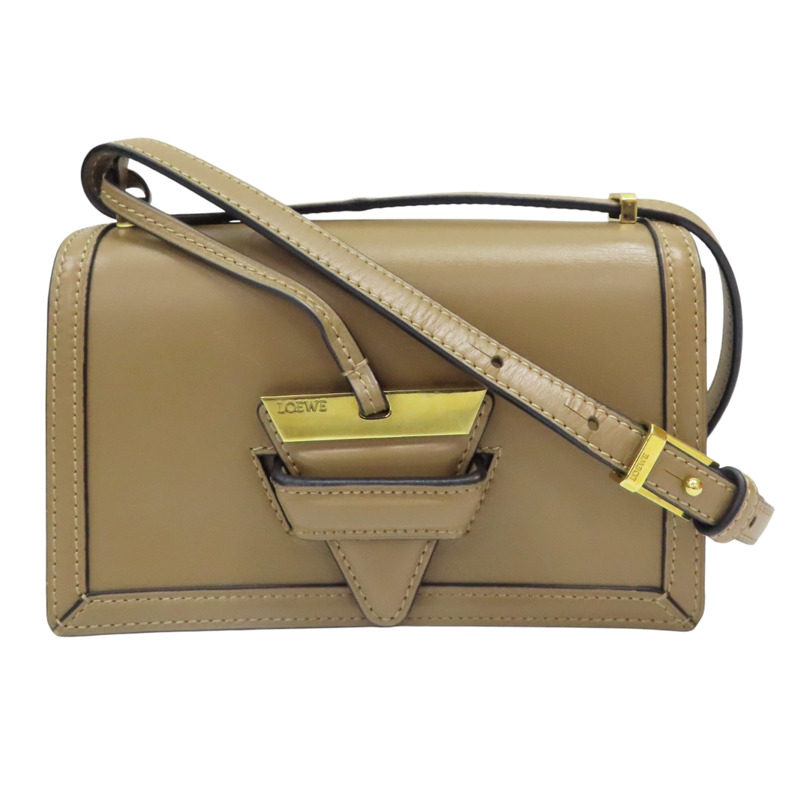 卡其色 牛皮 Barcelona Mini 肩背包【LOEWE 羅威】 302.74NP39-0