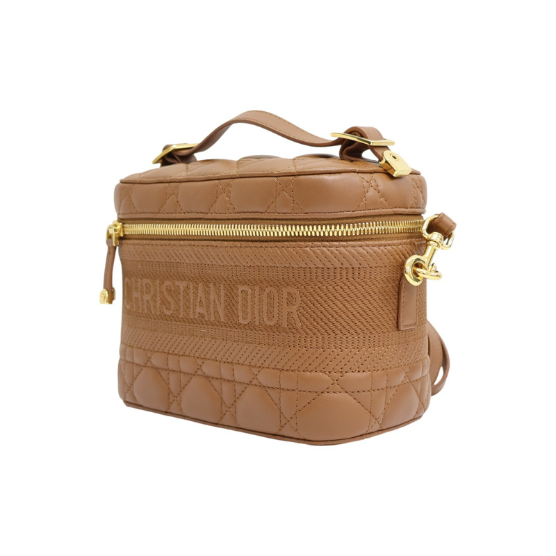 棕色牛皮 Cannage Dior Travel 肩背包【Dior 迪奧】-2