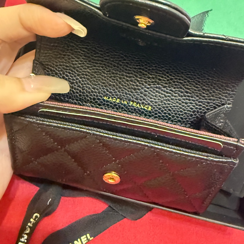 Chanel 荔枝翻蓋卡包-6