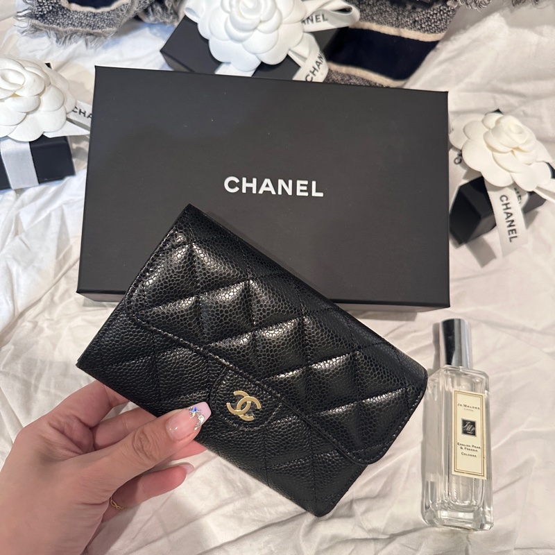 Chanel 荔枝翻蓋卡包-8