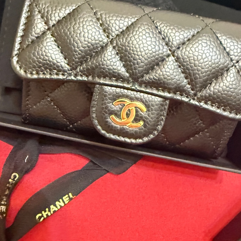 Chanel 荔枝翻蓋卡包-10