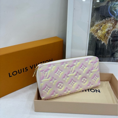 LV路易威登 限量炫彩 長版皮夾 晶片 全新