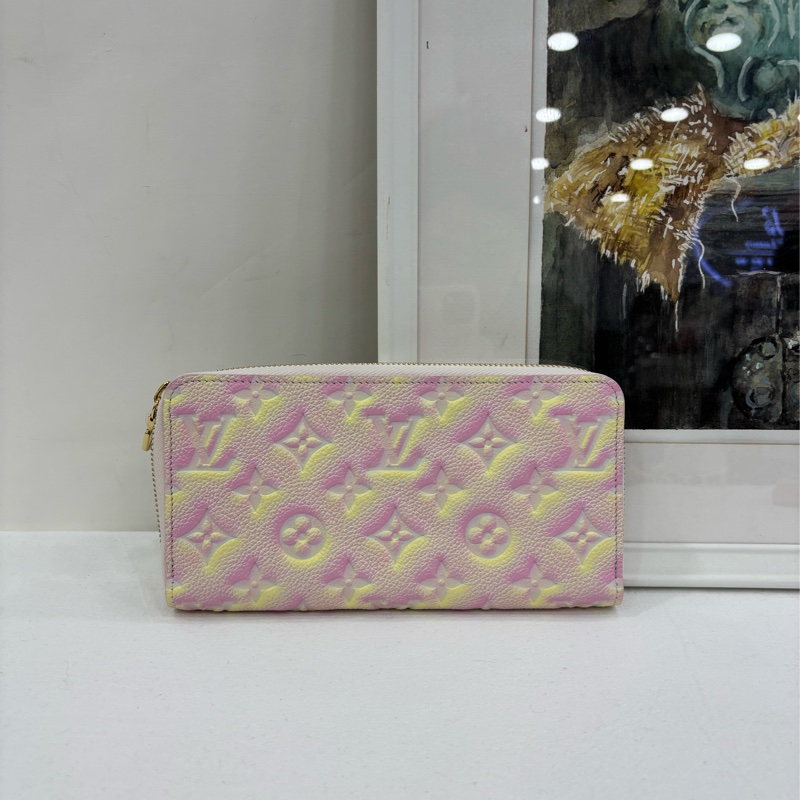 LV路易威登 限量炫彩 長版皮夾 晶片 全新-2