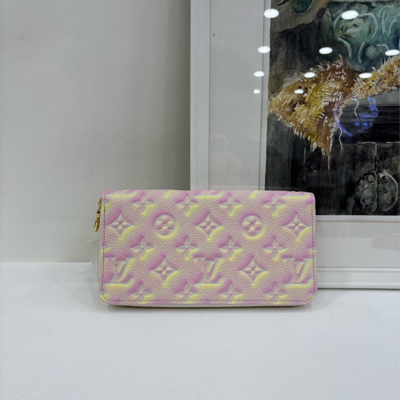 LV路易威登 限量炫彩 長版皮夾 晶片 全新-3