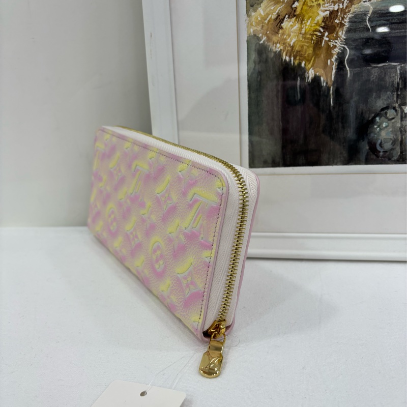 LV路易威登 限量炫彩 長版皮夾 晶片 全新-4