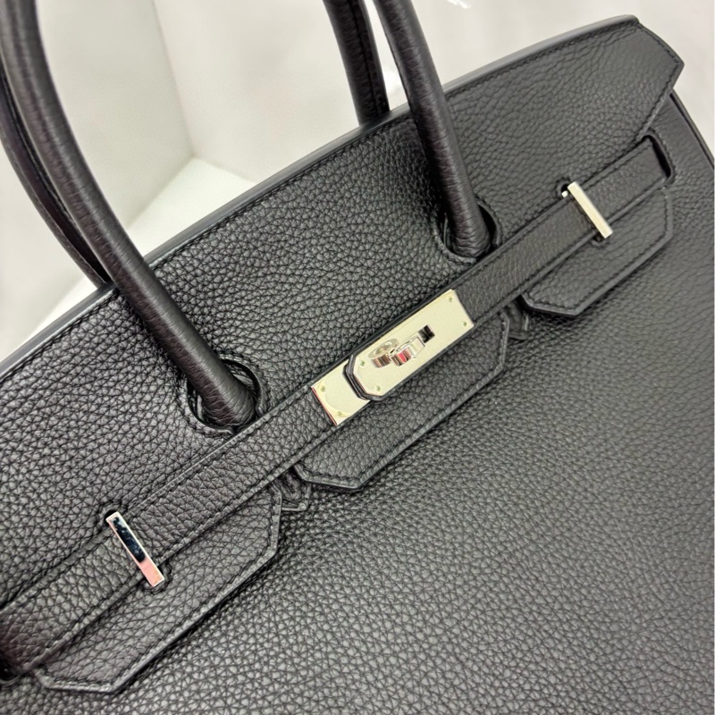 Hermes 愛馬仕 黑銀 Birkin35 框Q 有購證 原始成色 非常新-5