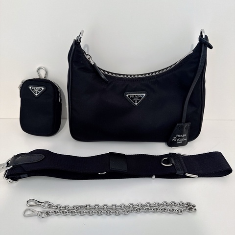 PRADA HOBO 經典三合一尼龍包 (1BH204) Prada Re-Edition 2005 Re-Nylon 手袋