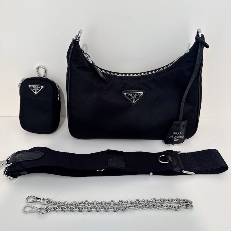 PRADA HOBO 經典三合一尼龍包 (1BH204) Prada Re-Edition 2005 Re-Nylon 手袋-5