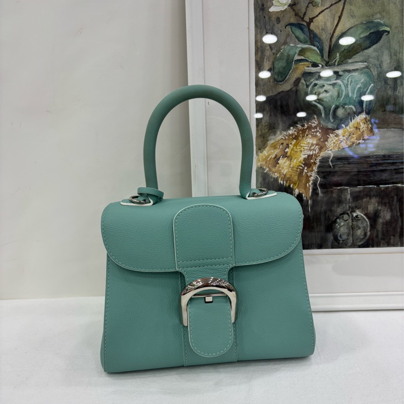 Delvaux 德爾沃 淡藍色 brilliant mini號 20cm底長-0