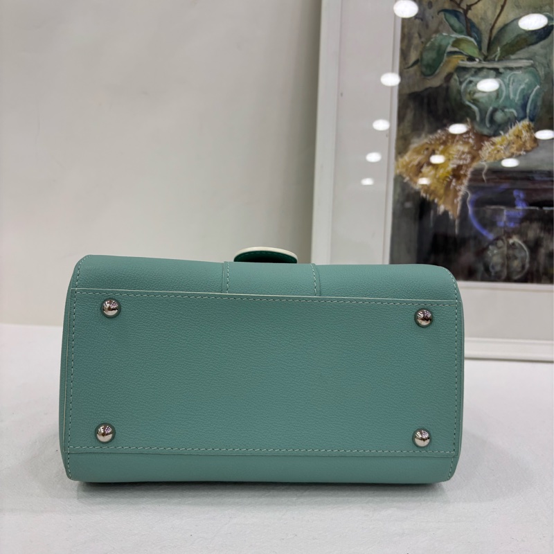 Delvaux 德爾沃 淡藍色 brilliant mini號 20cm底長-4