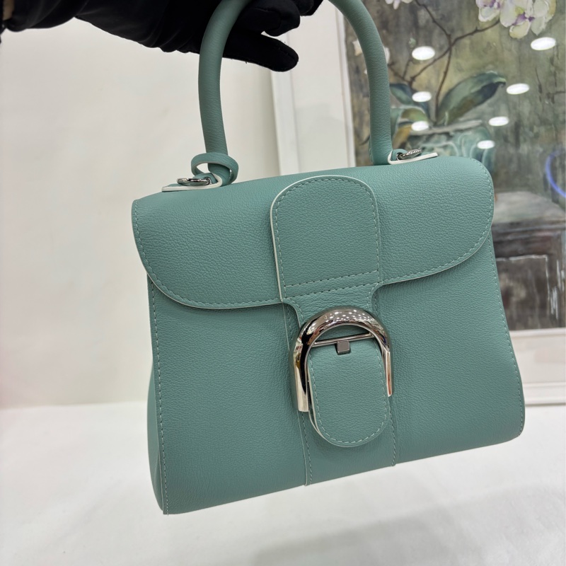 Delvaux 德爾沃 淡藍色 brilliant mini號 20cm底長-5