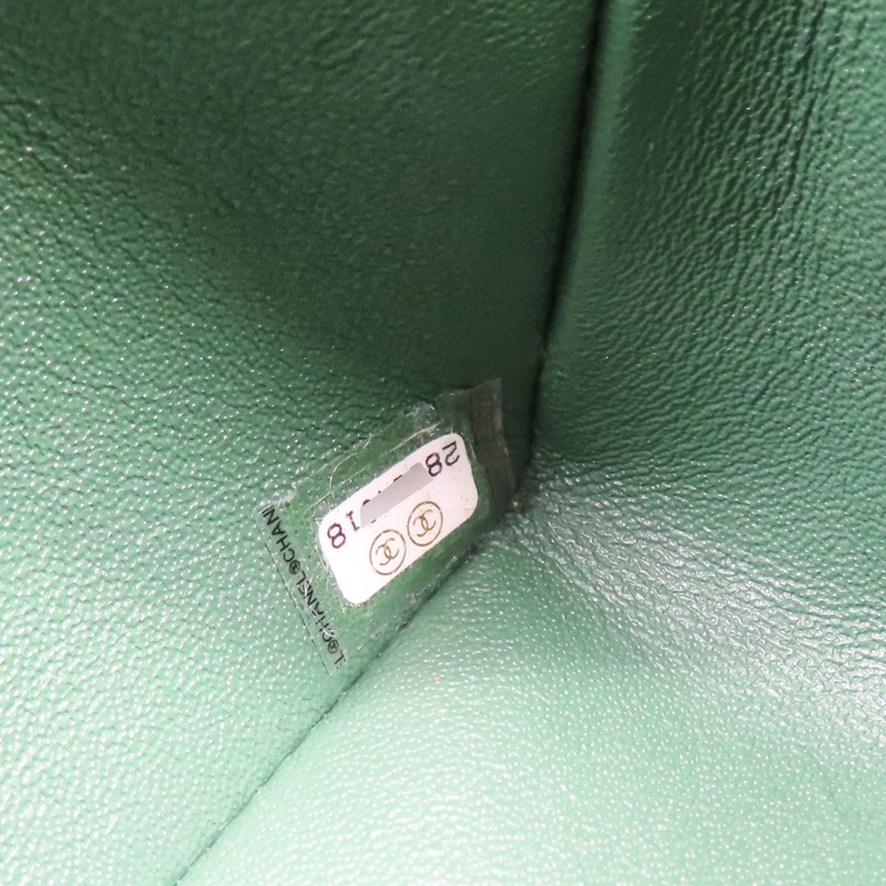 藍色棉質 COCO 20 肩背包 金扣 無卡【CHANEL 香奈兒】 A69900-8