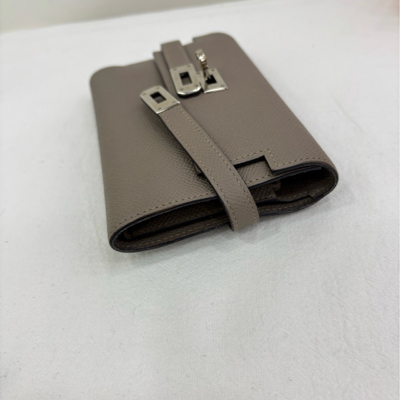 Hermes kelly wallet 錢包 大象灰銀扣 lepsom皮 A刻-7