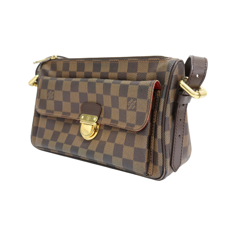 棕色 棋盤格 帆布 Ebene Ravello單肩包【LOUIS VUITTON LV 路易威登】 N60006-2