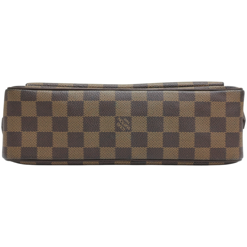 棕色 棋盤格 帆布 Ebene Ravello單肩包【LOUIS VUITTON LV 路易威登】 N60006-3