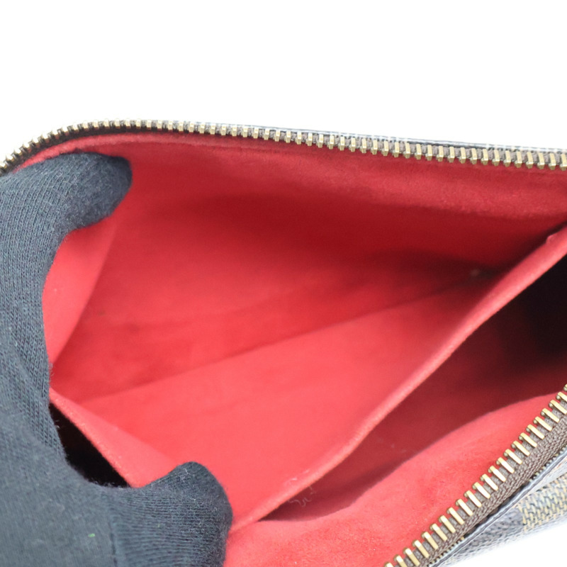 棕色 棋盤格 帆布 Ebene Ravello單肩包【LOUIS VUITTON LV 路易威登】 N60006-5