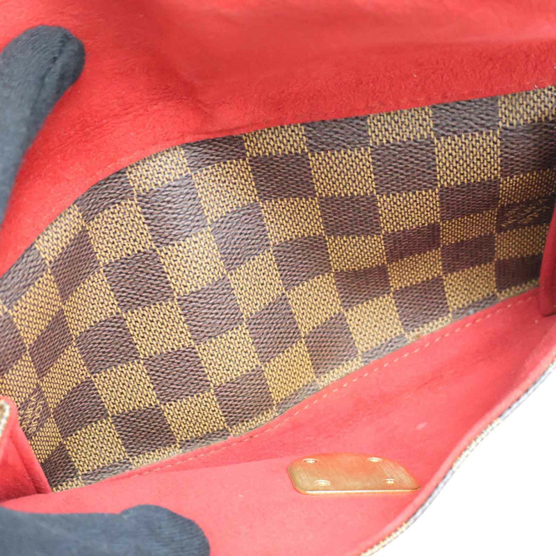 棕色 棋盤格 帆布 Ebene Ravello單肩包【LOUIS VUITTON LV 路易威登】 N60006-6