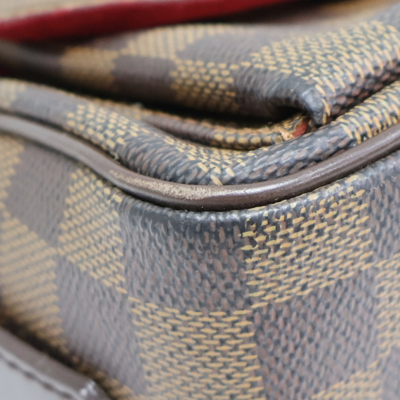 棕色 棋盤格 帆布 Ebene Ravello單肩包【LOUIS VUITTON LV 路易威登】 N60006-9