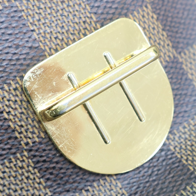 棕色 棋盤格 帆布 Ebene Ravello單肩包【LOUIS VUITTON LV 路易威登】 N60006-14