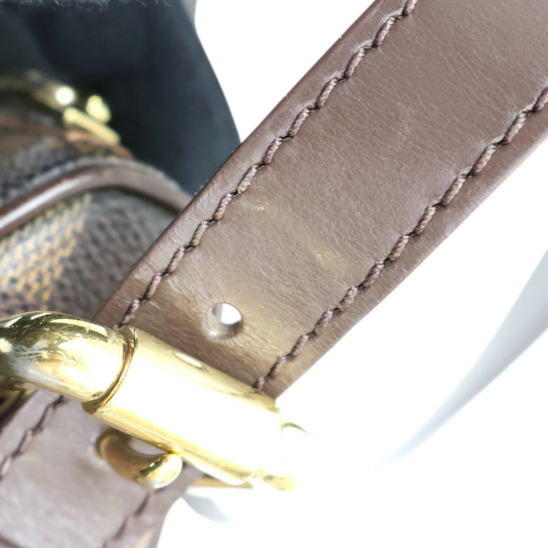 棕色 棋盤格 帆布 Ebene Ravello單肩包【LOUIS VUITTON LV 路易威登】 N60006-16