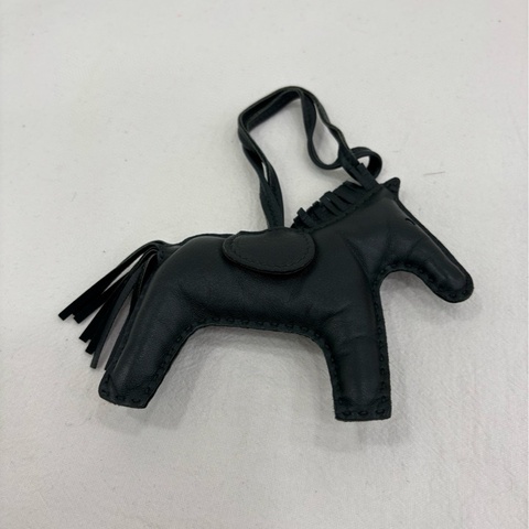 Hermes愛馬仕大號黑色小馬包掛，純黑色all black