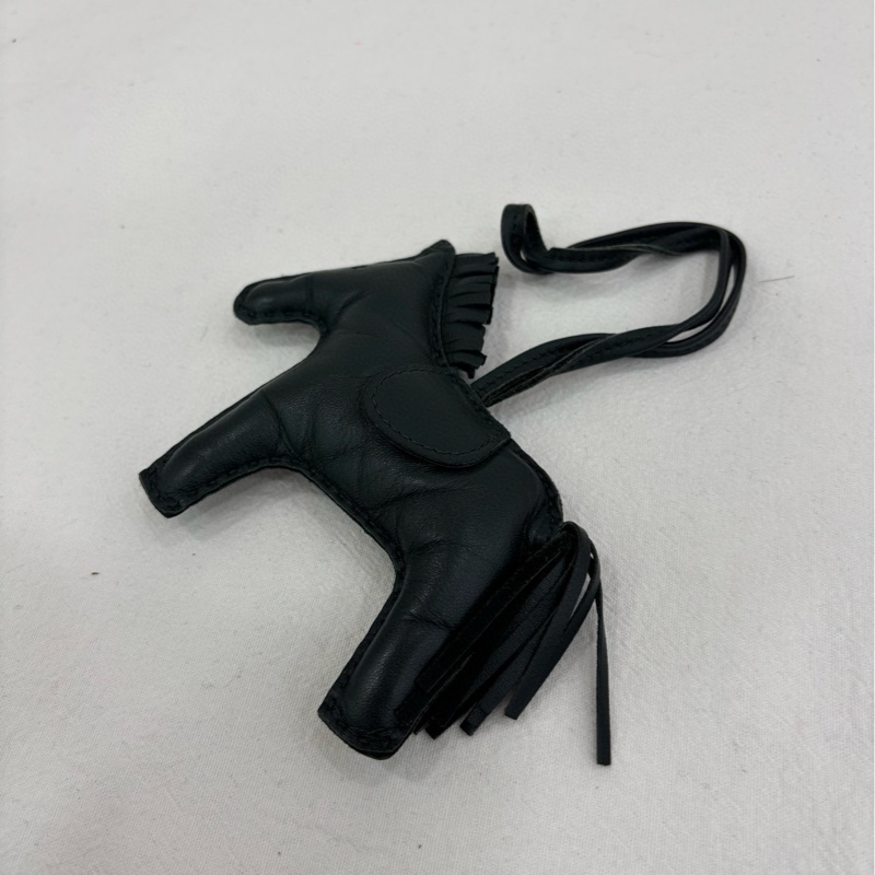 Hermes愛馬仕大號黑色小馬包掛，純黑色all black-1