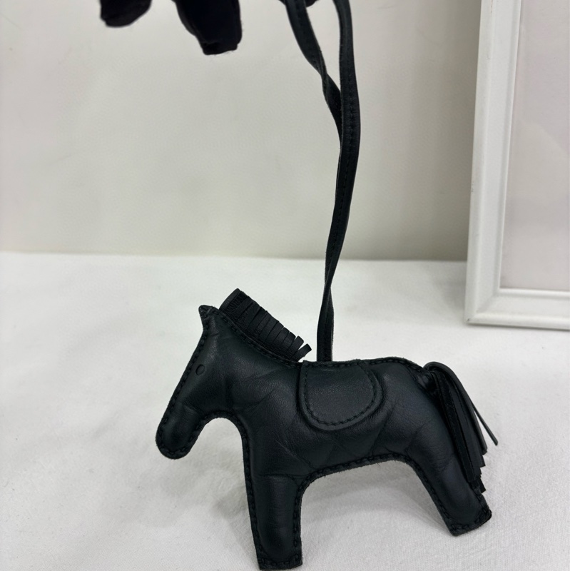 Hermes愛馬仕大號黑色小馬包掛，純黑色all black-2