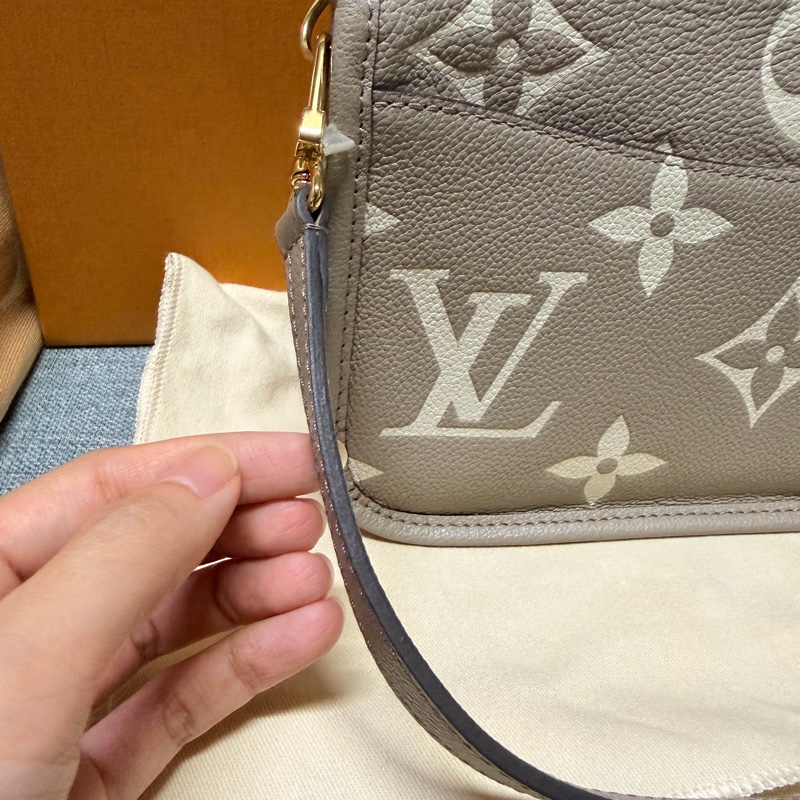 LV Diane 法棍包斑鳩灰 M46583 二手新-15