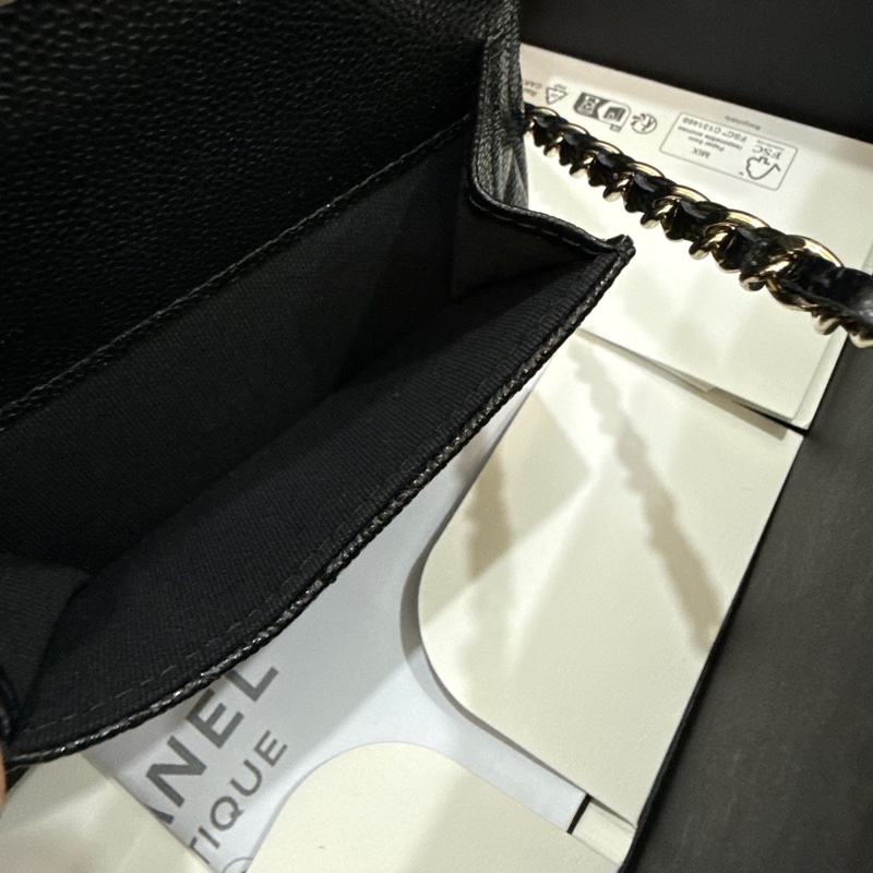 「M.Y精品」 Chanel 小香 膠膜在小書包 後背包  手提包 荔枝黑淡金釦-14