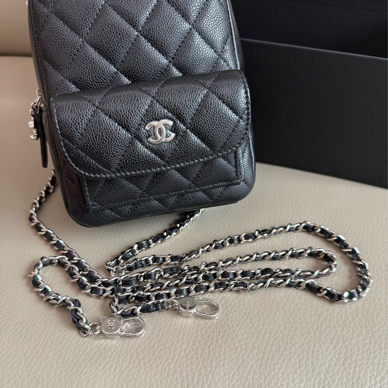 「M.Y精品」 Chanel 小香 膠膜在小書包 後背包  手提包 台灣購證-1