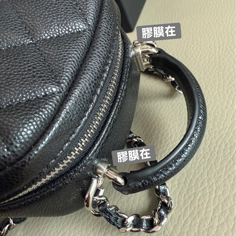 「M.Y精品」 Chanel 小香 膠膜在小書包 後背包  手提包 台灣購證-13