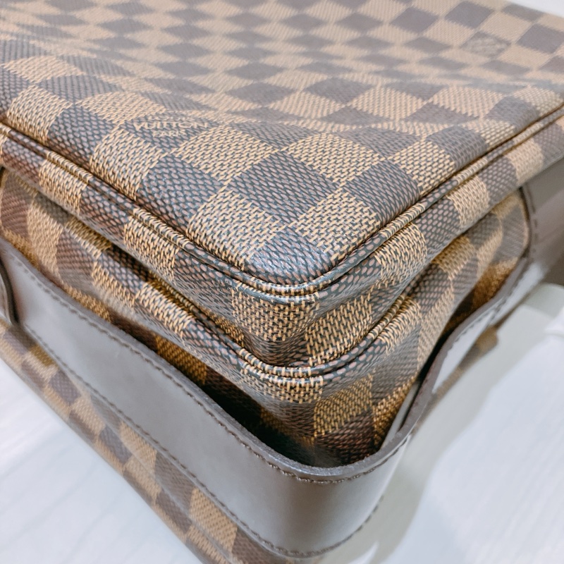 TK1892 LOUIS VUITTON 路易威登經典棋盤紋肩帶包包NAVIGLIO MESSENGER BAG DAMIER EBENE-7