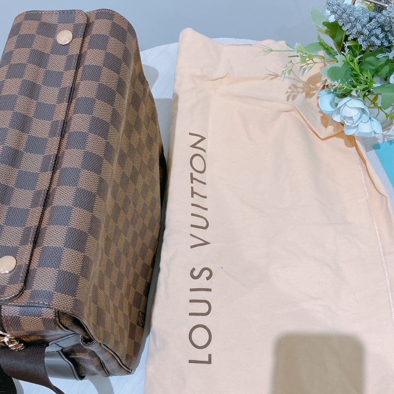 TK1892 LOUIS VUITTON 路易威登經典棋盤紋肩帶包包NAVIGLIO MESSENGER BAG DAMIER EBENE-10