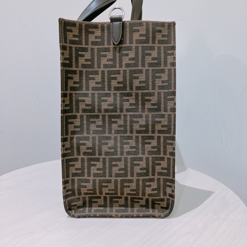 TK1894 FENDI 芬迪經典花紋大號兩用包包FF JACQUARD FABRIC TOTE BAG CANVAS-4
