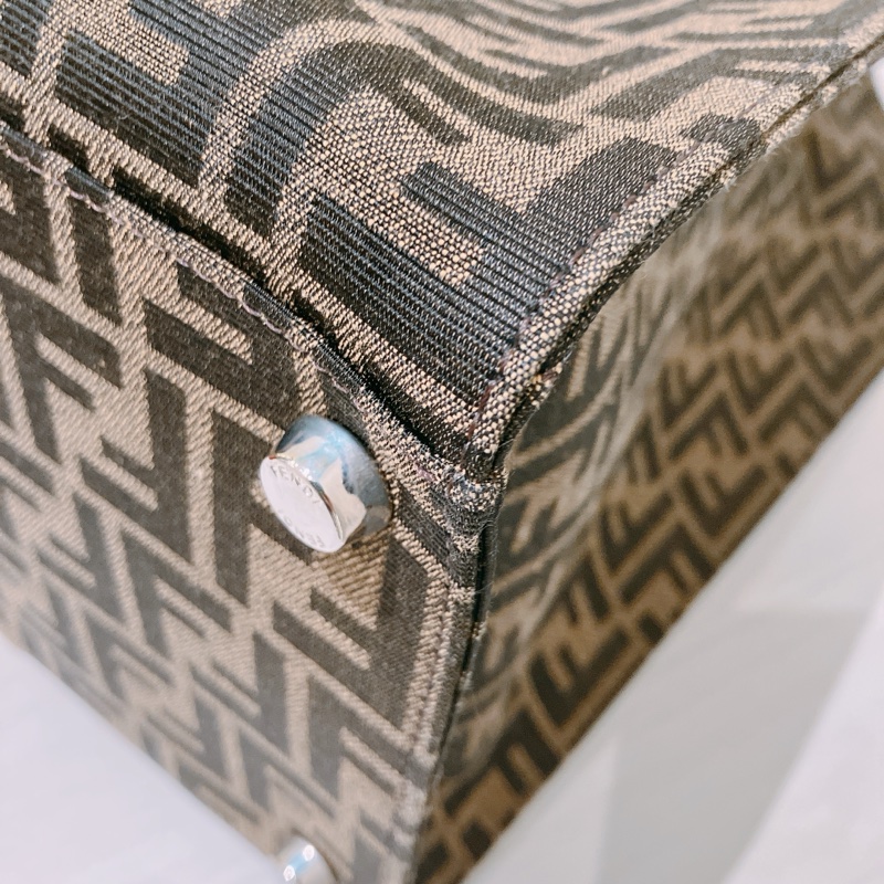 TK1894 FENDI 芬迪經典花紋大號兩用包包FF JACQUARD FABRIC TOTE BAG CANVAS-7