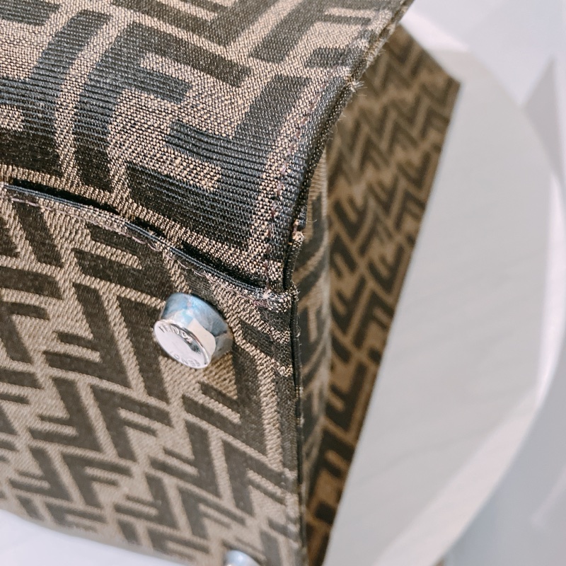 TK1894 FENDI 芬迪經典花紋大號兩用包包FF JACQUARD FABRIC TOTE BAG CANVAS-9