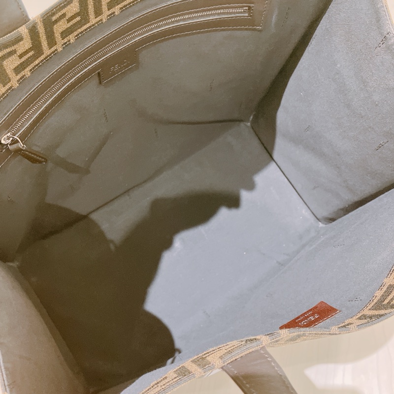 TK1894 FENDI 芬迪經典花紋大號兩用包包FF JACQUARD FABRIC TOTE BAG CANVAS-17